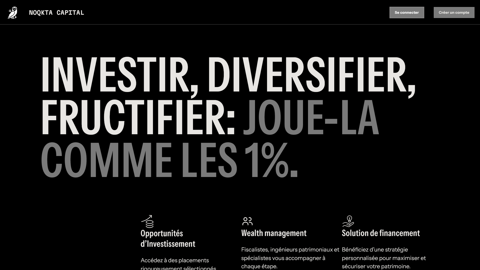 Capture d'écran du site web